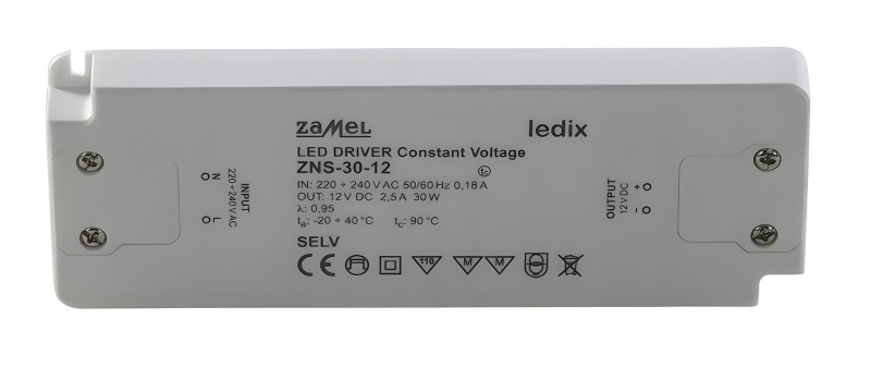 Zdroj napájecí ZAMEL LEDIX LED 12Vss 30W