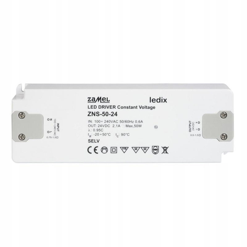 Zdroj napájecí ZAMEL LEDIX LED 50W, 24V