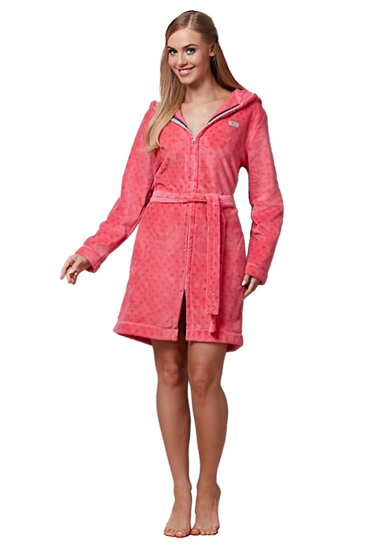 Dámský župan 7119 amarant - L&L amarantová XXL