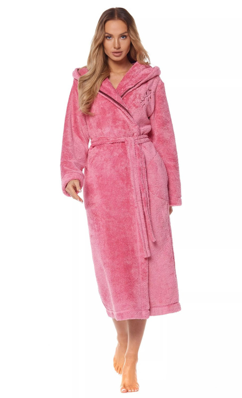 Dámský župan L&L Lila 2128 růžový Barva: Růžová, Velikost: 2XL