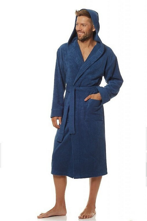 L&L 2104 Pánský župan 4XL bílá 4XL-188/136/128