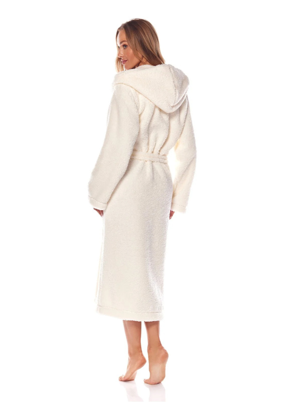 Dlouhý dámský župan L&L 2205 Brandi S-XL ecri S-160/94/102