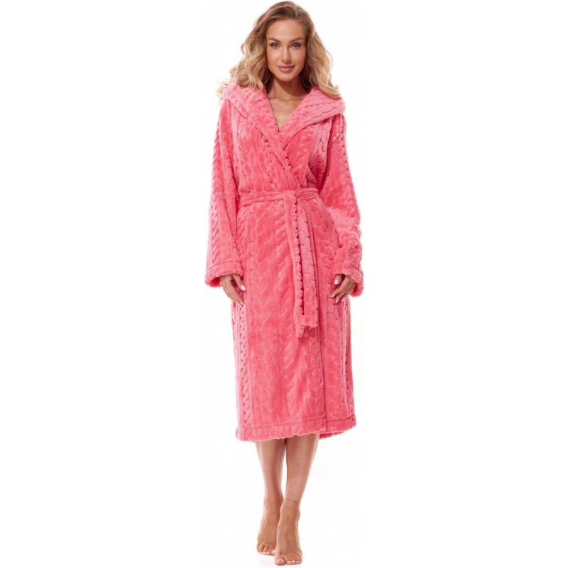 L&L Dámský župan L and L Swet 2308 coral Barva: Červená, Velikost: XL