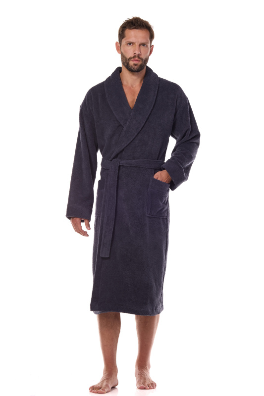 Pánský župan L&amp;L šedý (2450) XL