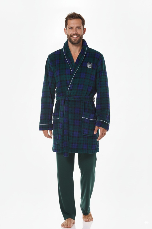 L&L 2456 BJ M-2XL pánský župan tmavě modrá M-170/102