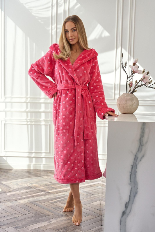 L&L 2551 Amira Long S-2XL dámský župan bílá S