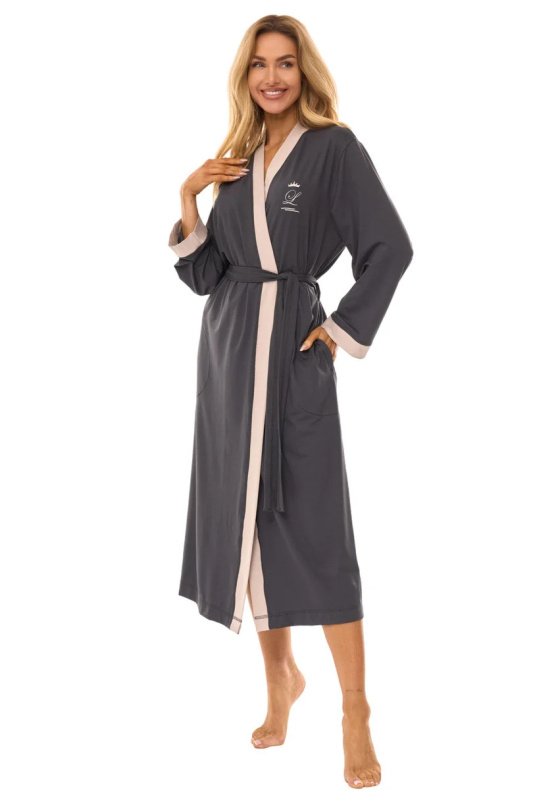 DÁMSKÝ ŽUPAN DLOUHÝ 2505 GRAFIT M