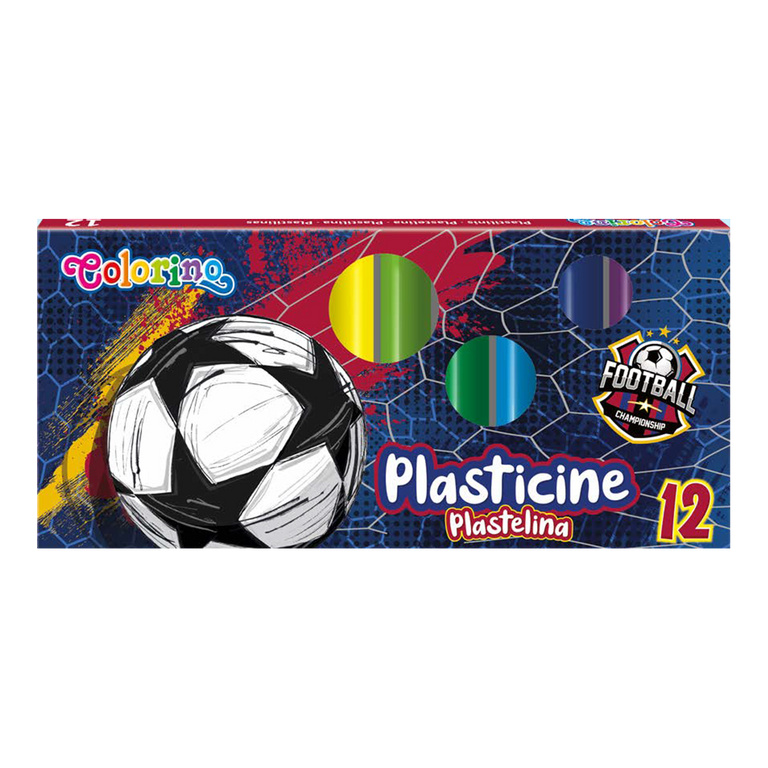 Modelovací hmota Colorino 12 barev - Fotbal