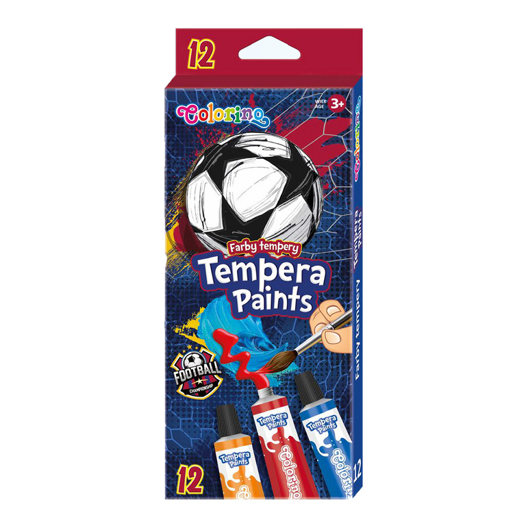 Temperové barvy Colorino 12 x 12 ml - Fotbal