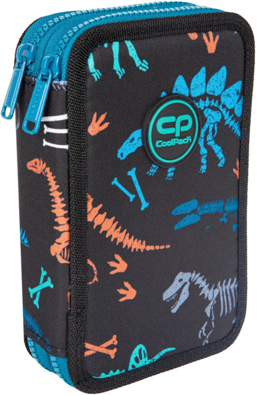 Penál 2-komorové s vybavením Coolpack Jumper 2 fossil