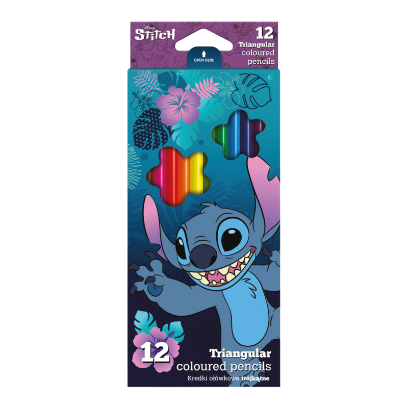 Patio STITCH pastelky TRIO 12ks blue