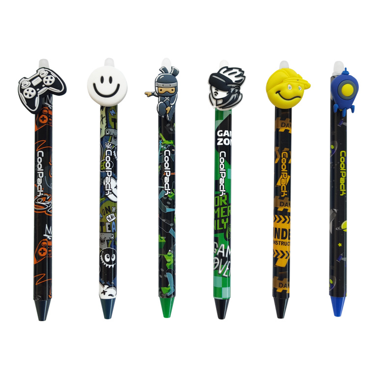 Gumovatelné pero Colorino - CoolPack Boys III, mix motivů