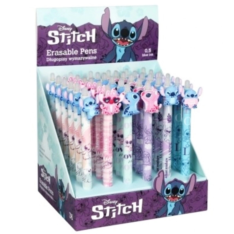 Gumovatelné pero Colorino - Stitch Pastel, mix motivů