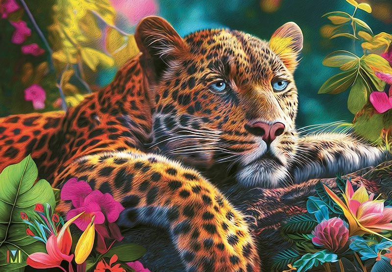 Cherry Pazzi Ležící Leopard 500 dílků