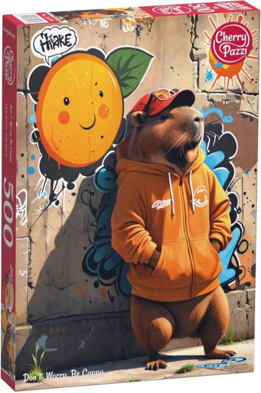 Puzzle CHERRY PAZZI Don't Worry, Be Cappy 500 dílků