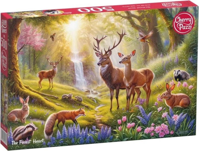 Cherry Pazzi puzzle Srdce lesa 500 dílků