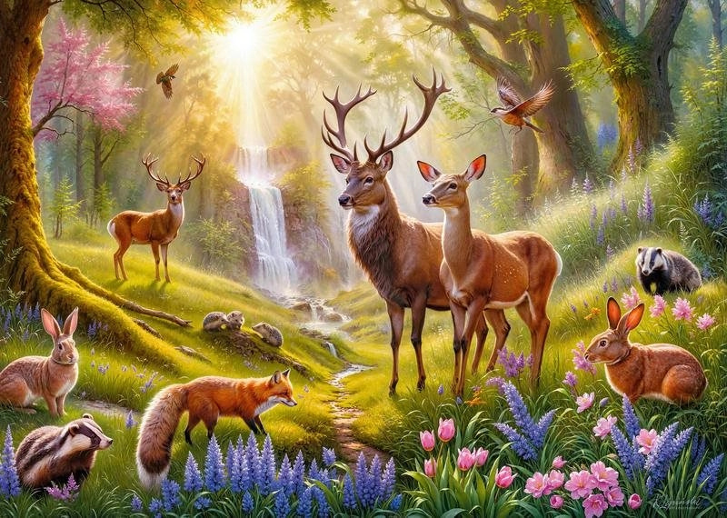 Cherry Pazzi puzzle Srdce lesa 500 dílků