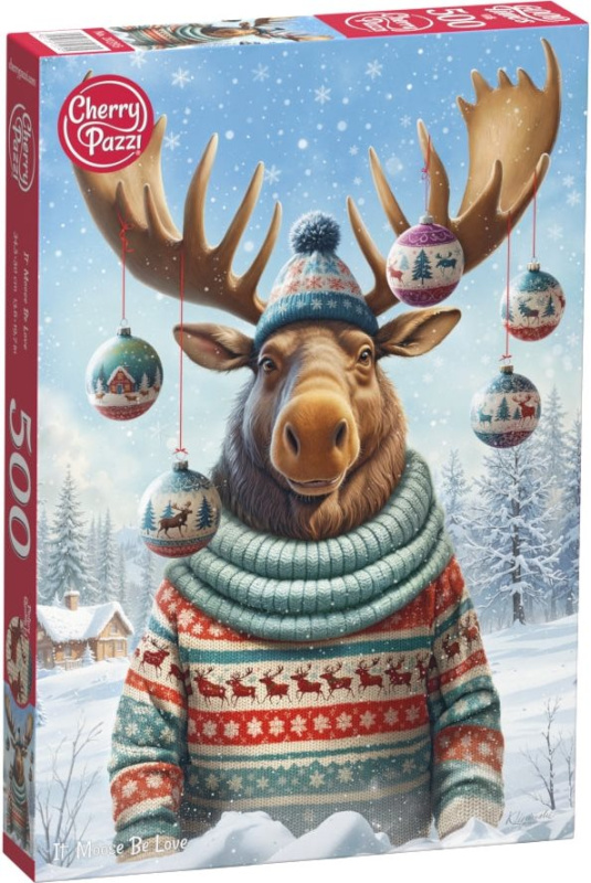 Cherry Pazzi puzzle Moose Be Love 500 dílků