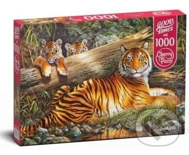 Tygří rodinka - puzzle z kategorie Zvířata