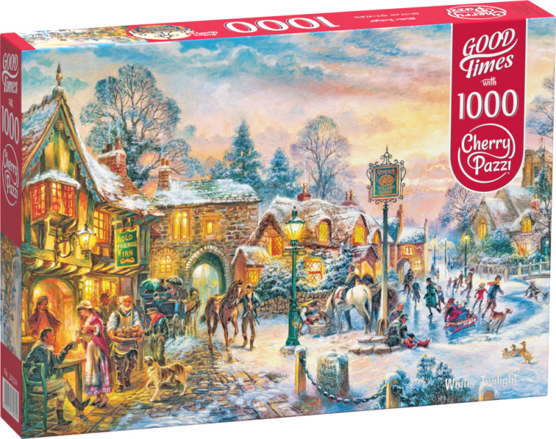 Puzzle Stmívání v zimě 1000 dílků