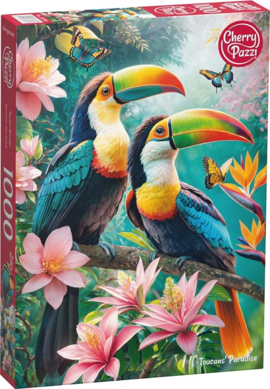 Puzzle Tukani v Ráji 1000 Dílů