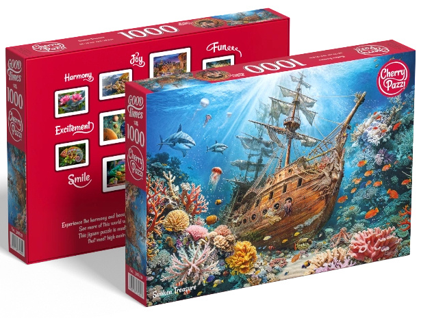 Puzzle Potopený poklad 1000 dílků