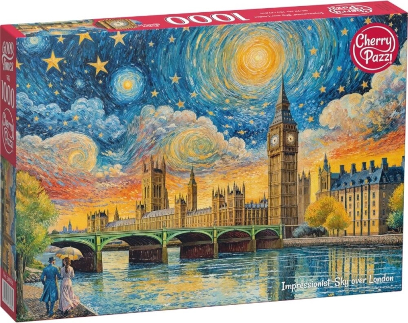 Cherry Pazzi puzzle impresionistická obloha nad Londýnem