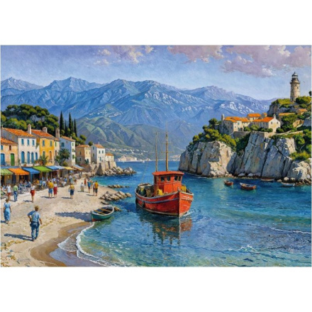 Cherry Pazzi Puzzle Vesnička u moře 1000 dílků