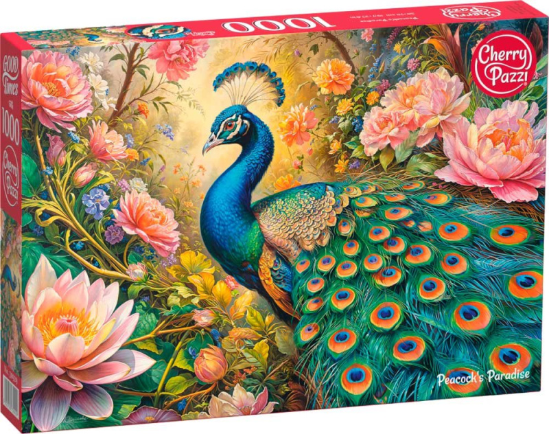 Puzzle Páv v ráji 1000 dílků