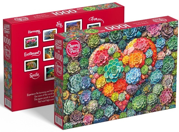 Puzzle Srdce lásky od CherryPazzi 1000 dílků