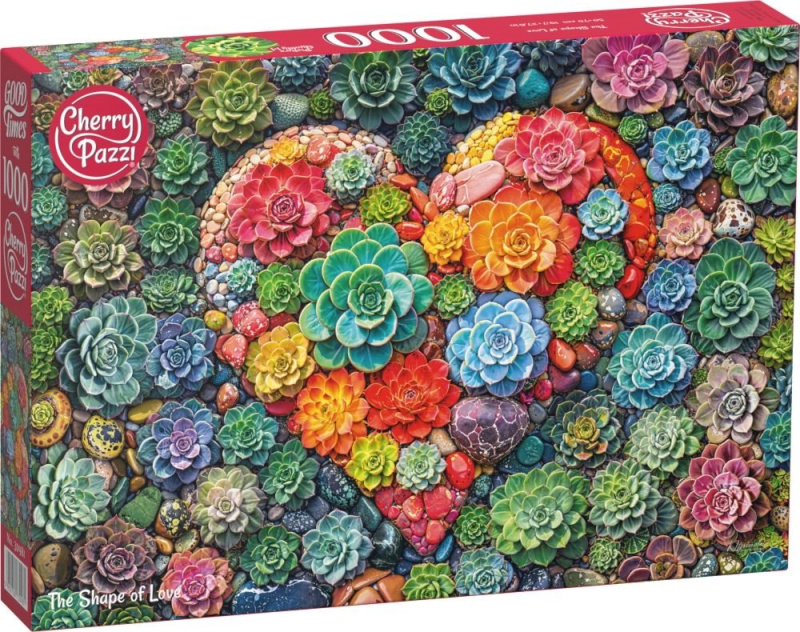 Puzzle Srdce lásky od CherryPazzi 1000 dílků