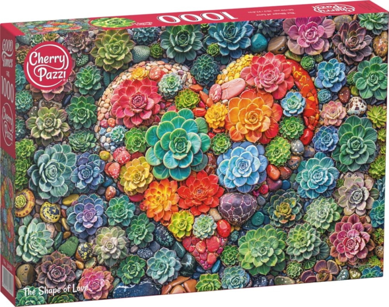 Puzzle Srdce lásky od CherryPazzi 1000 dílků