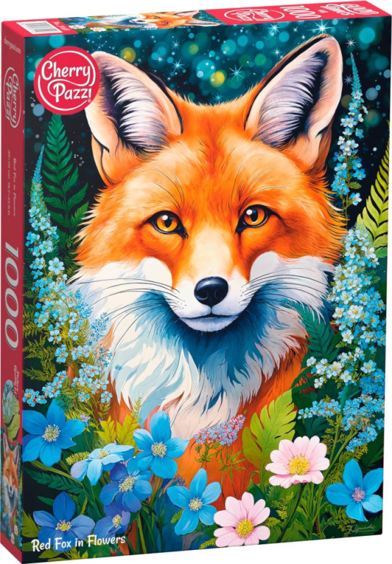 Puzzle Liška v květinách 1000 dílků