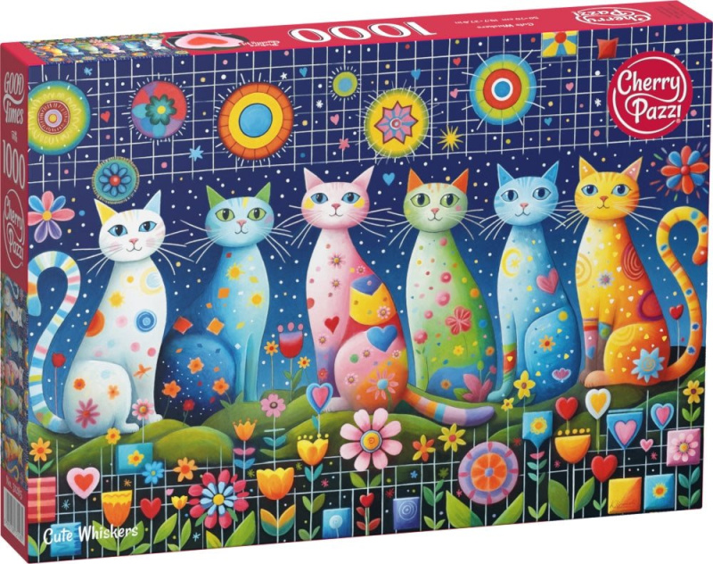 Puzzle Rozkošné kočky 1000 dílků CHERRY PAZZI