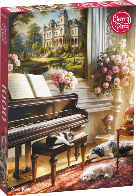 Cherry Pazzi puzzle Místnost s klavírem 1000 dílků