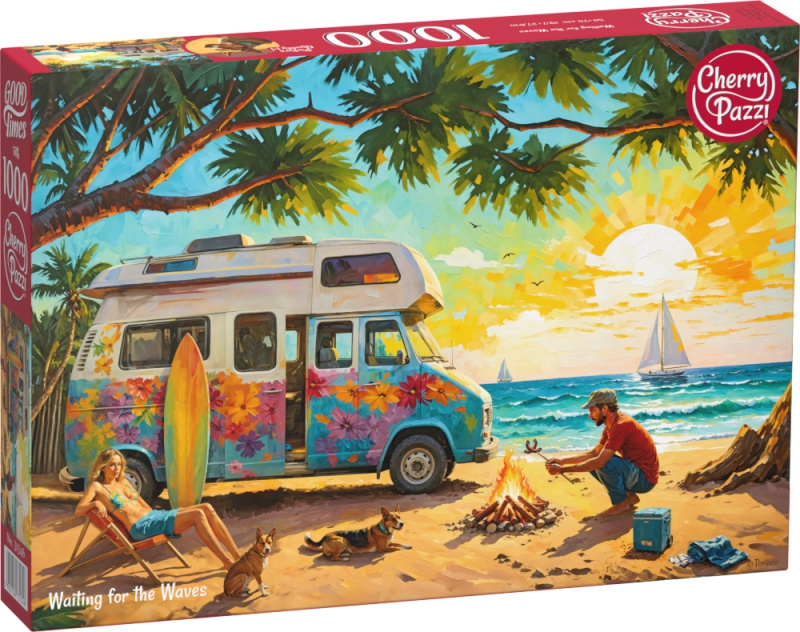 Puzzle CHERRY PAZZI Čekání na vlny 1000 dílků