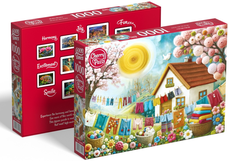 Puzzle CHERRY PAZZI – Vlněná louka, 1000 dílků