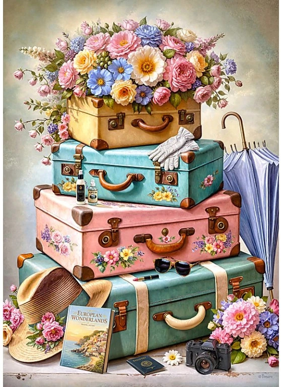 Puzzle Cherry Pazzi 1000 dílků - Připraven vyrazit (Ready to Go!)