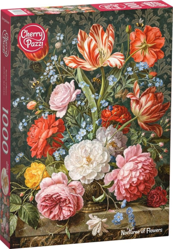 Puzzle Cherry Pazzi 1000 dílků Květinové nokturno