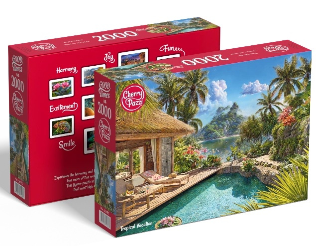Cherry Pazzi Puzzle Prázdniny v tropech 2000 dílků
