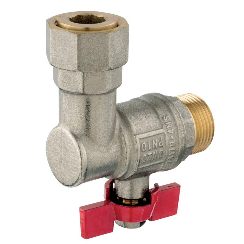 Ferro Rohový kulový kohout KFM2SGPK, ke kotlům 3/4"