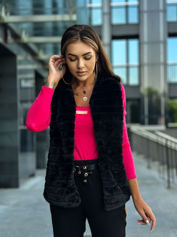 Black vest Och Bella bjok2114. R21