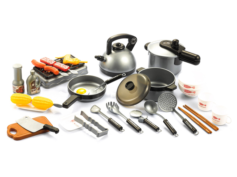 Eco Toys sada kuchyňského nádobí s grilem