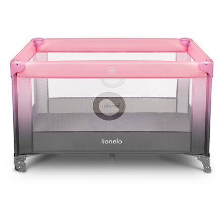 LIONELO Postýlka cestovní Stefi – Pink Ombre