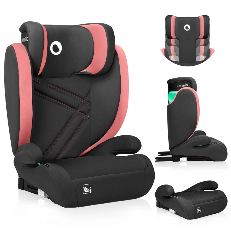 Lionelo autosedačka Hugo i-Size 100–150 cm pink baby