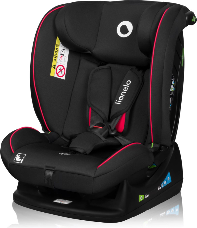 Dětská Autosedačka Lionelo Aart i-Size Černá Červená 40-150 cm