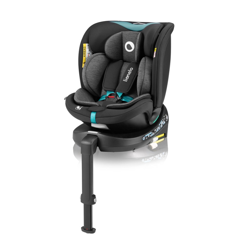Lionelo Navy i-Size otočná autosedačka 40–150 cm black turquoise
