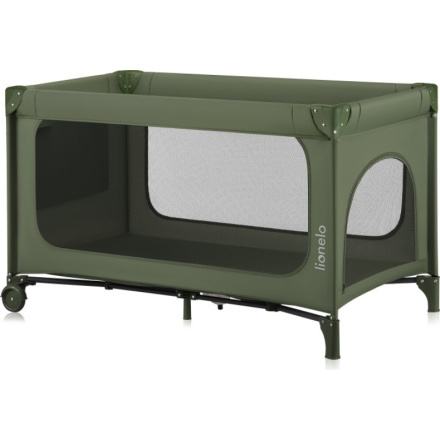 LIONELO Postýlka cestovní Jasmin Green Olive 163389