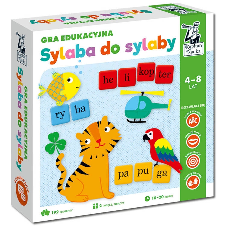 Sylaba do sylaby Gra edukacyjna