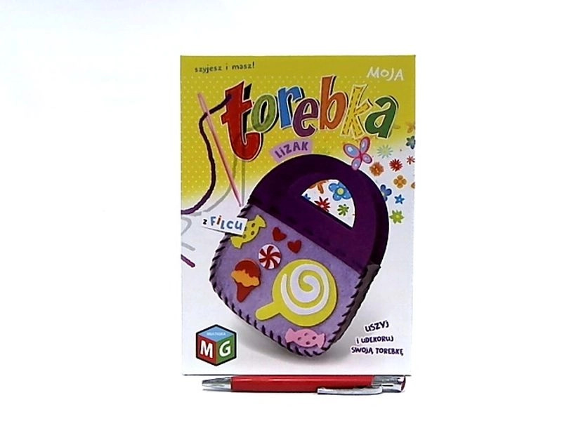 Moja filcová kabelka lízátko